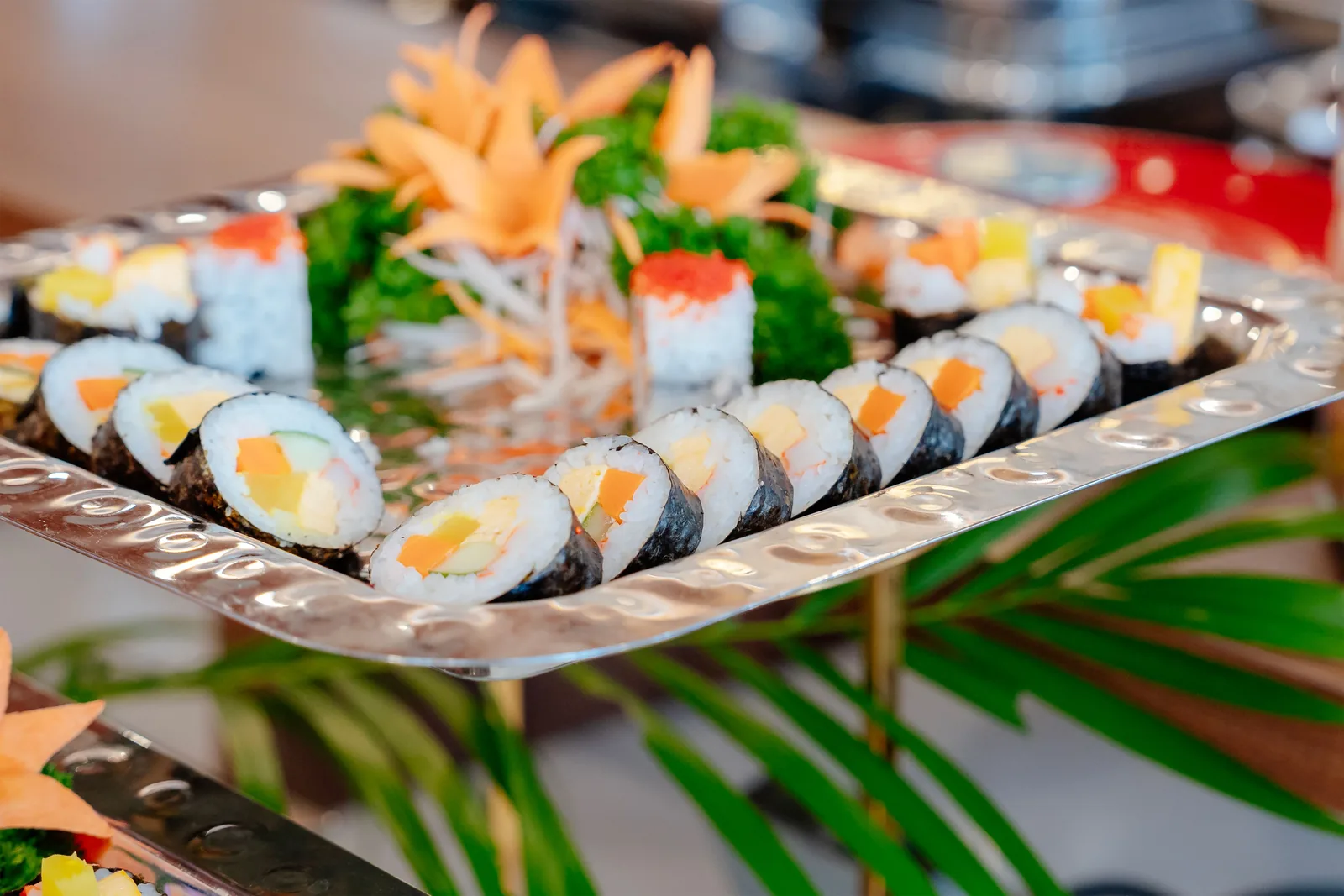 Sushi platter on a grazing display by The Caterer LV